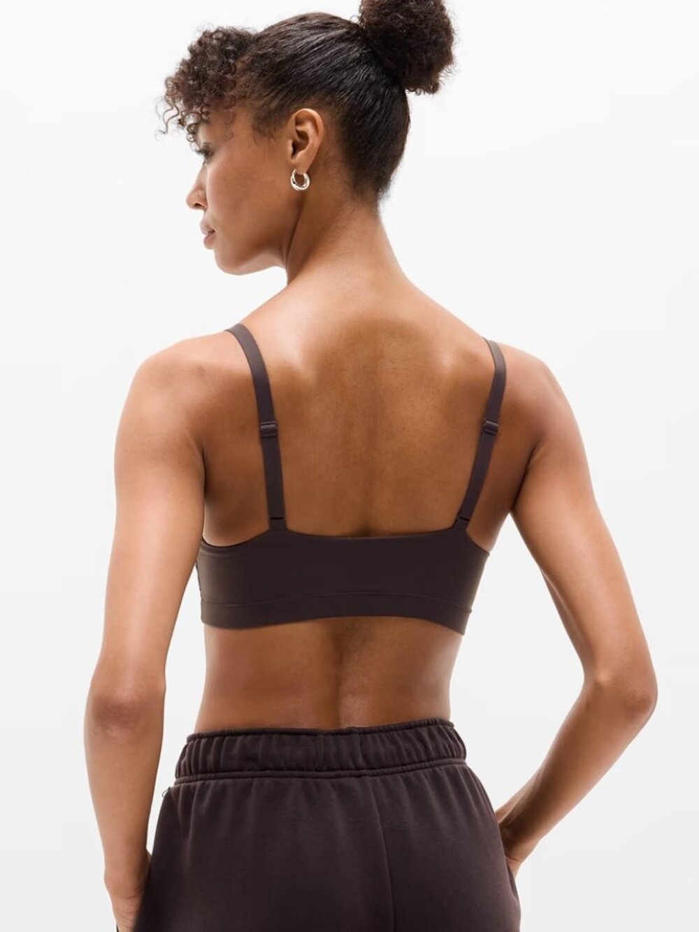 New Athleta S Vitaform BodyMove Scoop Bralette Truffle Small D-DD - Picture 2 of 4